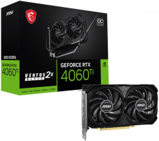 Видеокарта MSI GF RTX4060Ti OC 8Gb (RTX 4060 Ti 8G VENTUS 2X BLACK E1 OC, 128bit, GDDR6, HDMI+3xDP) RTL