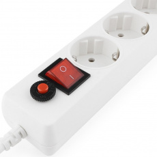 Сетевой фильтр Гарнизон (ECL-5-W-1.4, 5 розеток, 1.4 метра, 10A, white) OEM