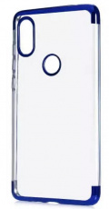 Чехол клип-кейс (для Samsung Galaxy A7 A750 (2018), silicone, blue)
