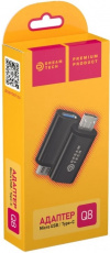 Переходник microUSB (m) - USB Type-C (f) (Q8, black) Dream