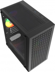 Корпус Powercase Mistral Micro EM18 (CMMEM18B-A3) (без БП, mATX, USB3.0, 3x ARGB Fan, black)