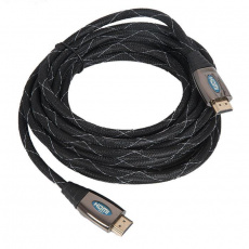 Кабель HDMIm-HDMIm 4.5m (CCP-HDMI-15, ver.1.3, с позолоченными контактами, тканевая оплётка, экранированный, пакет, black) Gembird