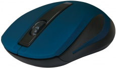 Мышь беспроводная Defender #1 MM-605 (optical, 1200dpi, 2xAAA, black-blue)