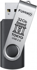 Флеш накопитель USB 2.0 32Gb FUMIKO TOKYO (FTO-04, 30MB/s, black)