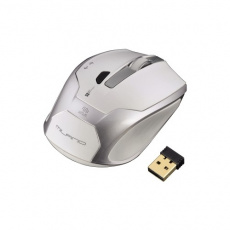 Мышь беспроводная Hama Milano (H-53861, optical, 1800dpi, 2xAAA, white-silver)