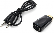 Конвертер HDMI (m) - VGA (f) + 3.5 Jack (f) (A-HDMI-VGA-02, black) Cablexpert