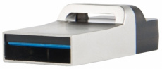 Флеш накопитель USB 3.0 64Gb Transcend JetFlash 880S (TS64GJF880S, OTG, silver)