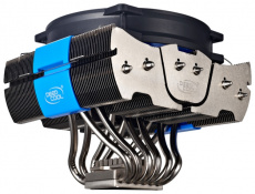 Вентилятор DEEPCOOL FIEND SHARK (1150/1155/1156/1366/2011/775/AM2/AM3/FM1/FM2, 140mm, Al, 700-1400rpm, 18-32dBa, 6 тепловых трубок, 4pin, 150W) RTL
