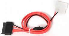 Комплект для подключения SATA SLIMLINE устройства (CC-SATA-C3, кабель интерфейсный SATA 50cm + переходник SATA питания 30cm) Cablexpert