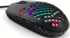 Мышь Gembird MG-760 (USB, optical, 3200dpi, RGB подсветка, игровая, 1.8m, black)
