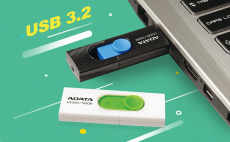 Флеш накопитель USB 3.2 64Gb ADATA UV320 (AUV320-64G-RBKBL, 100MB/s, black-blue)