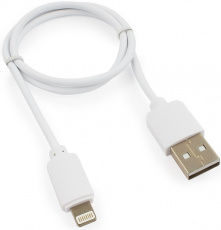 Кабель USB 2.0 Am - Lightning 0.5m (GCC-USB2-AP2-0.5M-W, медь, white) Гарнизон