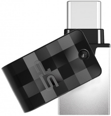 Флеш накопитель USB 3.2 128Gb Silicon Power Mobile C31 (SP128GBUC3C31V1K, USB Type A + USB Type-C, OTG, black)