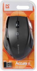 Мышь беспроводная Defender Accura MM-365 (optical, 1600dpi, 2xAAA, black)
