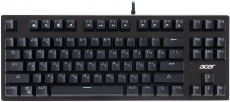 Клавиатура Acer OKW126 (USB, механическая, BLUE Switch, регулируемая подсветка, игровая, мультимедийная, 1.8m, black)