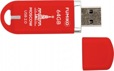 Флеш накопитель USB 2.0 64Gb FUMIKO MOSCOW (FMW-15, 30MB/s, red)
