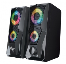 Колонки QUMO Blade (15W, USB, RGB подсветка, black)