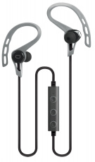 Гарнитура QUMO Freedom Sport (затычки, беспроводная, Bluetooth 4.2+EDR, с микрофоном, 70mAh, до 3.5 часов работы от батареи, black-grey)