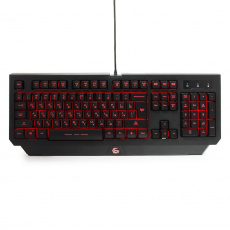Клавиатура Gembird KB-G300L (USB, трехцветная подсветка, мультимедийная, black)