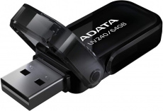 Флеш накопитель USB 2.0 64Gb ADATA UV240 (AUV240-64G-RBK, black)