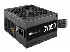 Блок питания CORSAIR 550W (CV550, 80+ Bronze, 120mm, 24+4+4pin, 2xPCI-E 6+2pin, 7*SATA, 2*HDD, 1*FDD) RTL