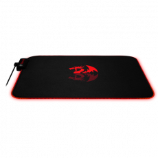 Коврик для мыши Redragon (PLUTO, тканевый на резиновой основе, игровой, RGB подсветка, black-red, 330x260x3mm)