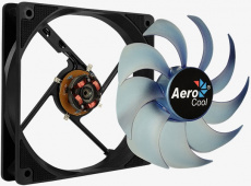 Вентилятор AeroCool Motion 12 Plus Blue (120x120x25mm, Hydro, 1200rpm, 22dBa, 3+4pin, blue LED, black-blue) RTL
