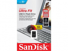 Флеш накопитель USB 3.1 64Gb SanDisk Ultra Fit (SDCZ430-064G-G46, 130Mb/s, black)