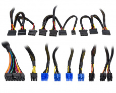 Блок питания ExeGate 700W (700PPX, 140mm, 20+4+4+4pin, 2*PCI-E 6+2pin, 5*SATA, 3*HDD, 1*FDD, Modular) RTL