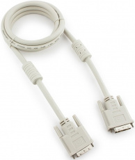 Кабель DVI (m) - DVI (m) 1.8m (CC-DVI-6C, single link, 2 ферритовых фильтра, экранированный, beige) Cablexpert