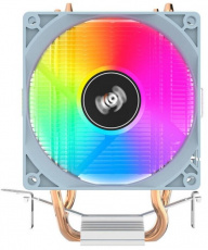 Вентилятор Aigo ICE200PRO (1150/1151/1155/1156/1200/1700/775/AM2/AM3/AM4/AM5, 90mm, Al+Cu, 1800rpm, 21dBa, 2 тепловые трубки 6mm, DTH, 3pin, rainbow LED, 90W, grey) RTL