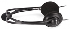 Наушники A4Tech HS-6 (накладные открытые, c микрофоном, регулятор, 2m, black)