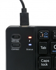 Клавиатура беспроводная Gembird KBW-6 (Bluetooth / micro USB, аккумулятор 80mAh, складная, ножничная, мультимедийная, black)