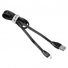 Кабель USB 2.0 Am - micro USB 1.0m (ACD-U920-M1B, быстрая зарядка, не замерзает и не спутывается, black) ACD