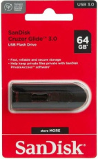 Флеш накопитель USB 3.0 64Gb SanDisk Cruzer Glide 3.0 (SDCZ600-064G-G35, black-red)