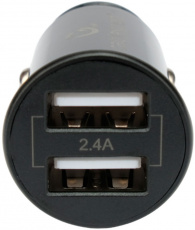 Зарядное устройство от прикуривателя Cablexpert MP3A-UC-CAR21 (12/24V - 2x USB, 5V, 2.4A, 12W, black)