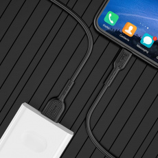 Кабель USB 2.0 Am - micro USB 1.0m (X33 4A Surge, 4A, быстрая зарядка, black) hoco