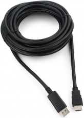 Кабель DisplayPort (m) - HDMI (m) 7.5m (CC-DP-HDMI-7.5M, v.1.4, экранированный, black) Cablexpert