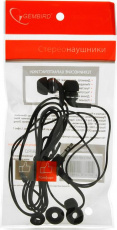 Наушники Gembird MP3-EP15B (затычки, без микрофона, 1.5m, black)