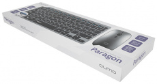 Клавиатура+мышь беспроводные QUMO Paragon (gray)