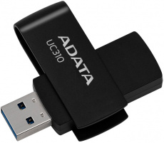 Флеш накопитель USB 3.2 128Gb ADATA UC310 (UC310-128G-RBK, 100MB/s, black)
