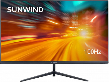 Монитор SunWind 23.8" SM-24FV222 black (1920x1080, 100Hz, 3 000:1, 178°/178°, 5ms (GTG), 250cd/m2, VA, HDMI, выход на наушники)