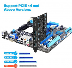 Контроллер USB3.0 Fresco logic (FL1100, PCI-E, USB 3.0 5-port, USB Type-C, black) OEM