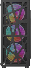 Корпус Formula Mana (без БП, ATX, USB3.0, 4x rainbow LED Fan, black)