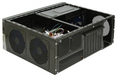 Корпус ETG G-3B (без БП, ATX, Desktop, для HTPC, 4xUSB2.0, 3x120mm Fan, black-silver)