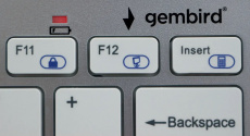 Клавиатура+мышь беспроводные Gembird KBS-7001 (white-silver)