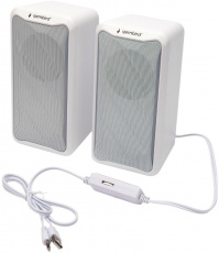 Колонки Gembird SPK-305-W (10W, USB, RGB подсветка, 1.25m, white)