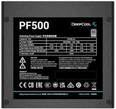 Блок питания DEEPCOOL 500W (PF500D-HA, 80+, 120mm, 20+4+4+4pin, 2xPCI-E 6+2pin, 6*SATA, 2*HDD) RTL