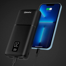 Внешний аккумулятор FUMIKO FPB11 (FPB11-01, 20000mAh, 3*USB 2.1A, вход 2.1A, black)