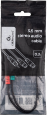 Переходник 3.5 Jack 4pin (m) - 2x3.5 Jack 3pin (f) (CCA-417, 0.2m) Cablexpert